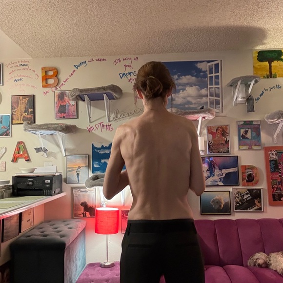 Express Women's Charcoal Grey “Editor” Pants - Picture 5 of 6